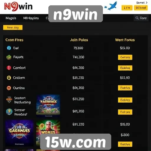 Comparação entre n9win e outros sites de jogos